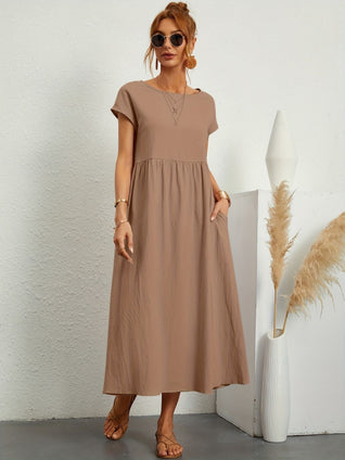 Camille | Maxikleid mit Smok-Details – Lässiges Sommerkleid