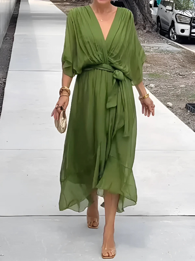 Sylvia | Wickel-Midikleid – Lässiges Kleid