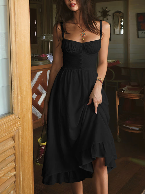 Celeste | Midikleid mit dünnen Trägern