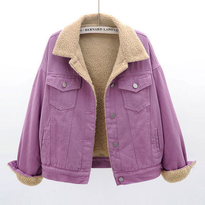Brennan Jeansjacke mit Sherpa-Futter
