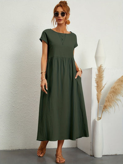 Camille | Maxikleid mit Smok-Details – Lässiges Sommerkleid