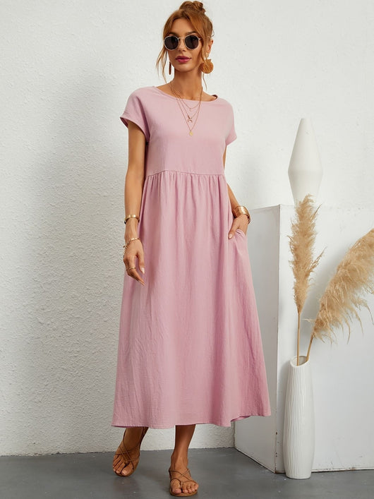 Camille | Maxikleid mit Smok-Details – Lässiges Sommerkleid