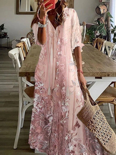 Seraphina | Geblümtes Maxi-Sommerkleid