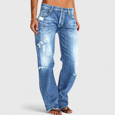 Frieda | Damen Vintage-Jeans mit Lockerer Passform und Waschung