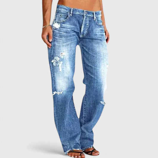 Frieda | Damen Vintage-Jeans mit Lockerer Passform und Waschung