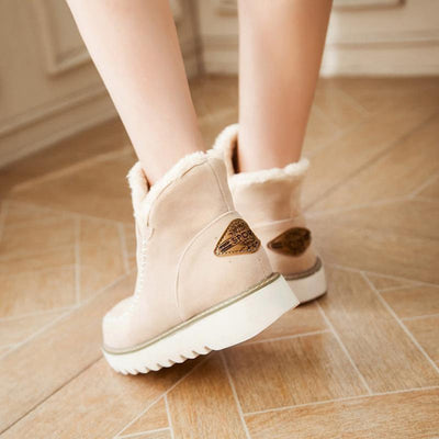 Elfriede | Damen Slip On Stiefeletten Mit Plateau Und Nahtdetails