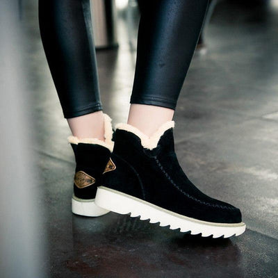 Elfriede | Damen Slip On Stiefeletten Mit Plateau Und Nahtdetails