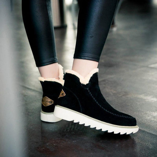 Elfriede | Damen Slip On Stiefeletten Mit Plateau Und Nahtdetails