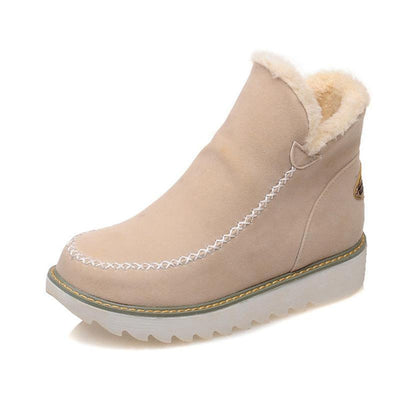 Elfriede | Damen Slip On Stiefeletten Mit Plateau Und Nahtdetails