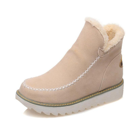 Elfriede | Damen Slip On Stiefeletten Mit Plateau Und Nahtdetails