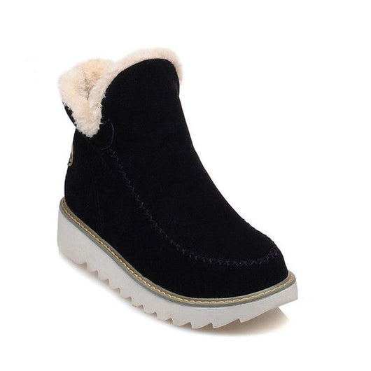 Elfriede | Damen Slip On Stiefeletten Mit Plateau Und Nahtdetails