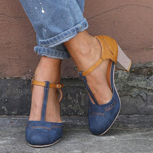 Janet Pumps mit Blockabsatz
