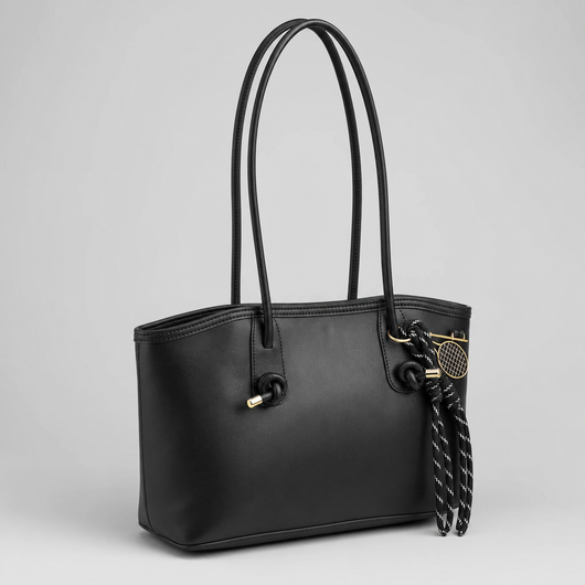Kelvedon Knot Strap Bag in black