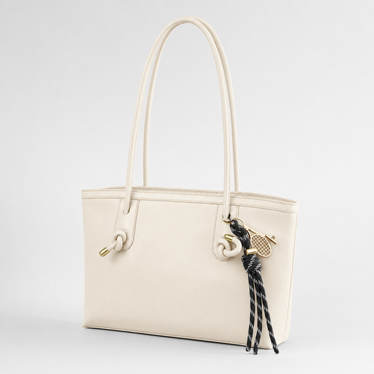 Kelvedon Knot Strap Bag in cream