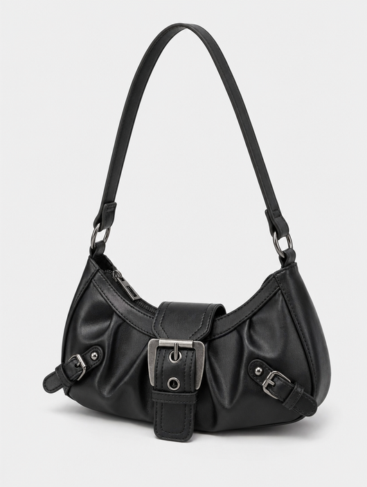 Locksley Buckle Baguette in black