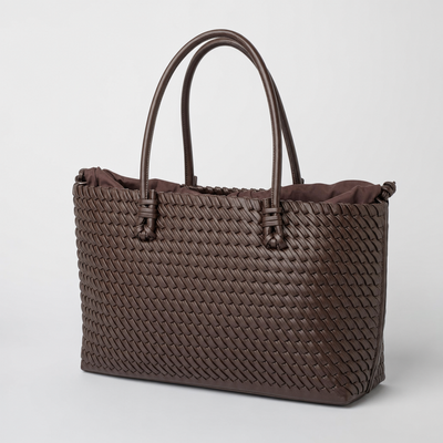 Ludgate Woven Tote in brown