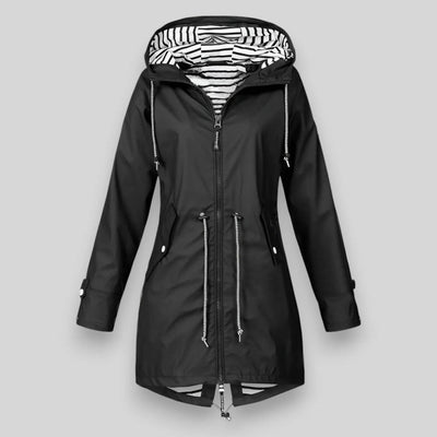 Lena | Damen Winterjacke mit Kapuze und Reißverschlüssen