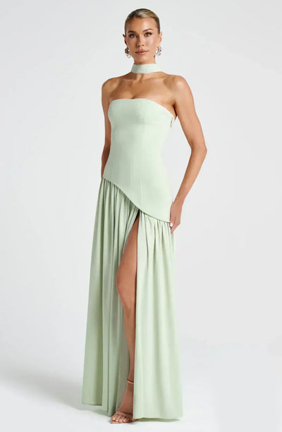 Johanna | Damen Asymmetrisches Maxi Kleid für Hochzeitsgäste