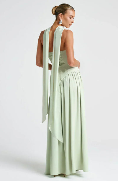 Johanna | Damen Asymmetrisches Maxi Kleid für Hochzeitsgäste
