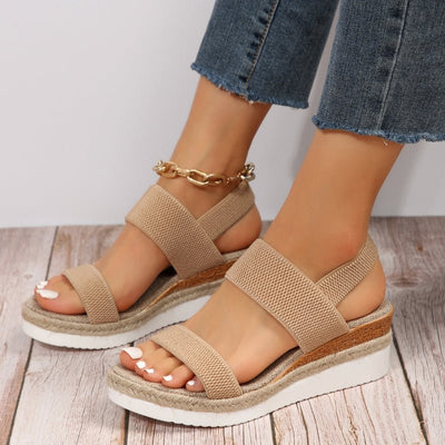 Emilia | Damen Orthopädische Kreuzriemen Plattform Sandalen