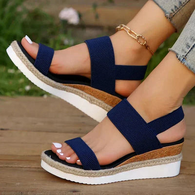 Emilia | Damen Orthopädische Kreuzriemen Plattform Sandalen