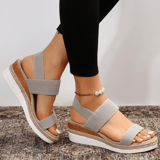 Emilia | Damen Orthopädische Kreuzriemen Plattform Sandalen