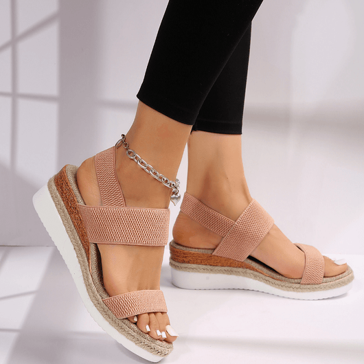 Emilia | Damen Orthopädische Kreuzriemen Plattform Sandalen