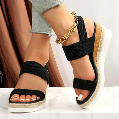 Emilia | Damen Orthopädische Kreuzriemen Plattform Sandalen