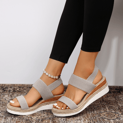 Emilia | Damen Orthopädische Kreuzriemen Plattform Sandalen