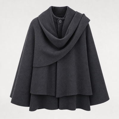 Oakworth Shawl Collar Padded Parka in charcoal, product shot