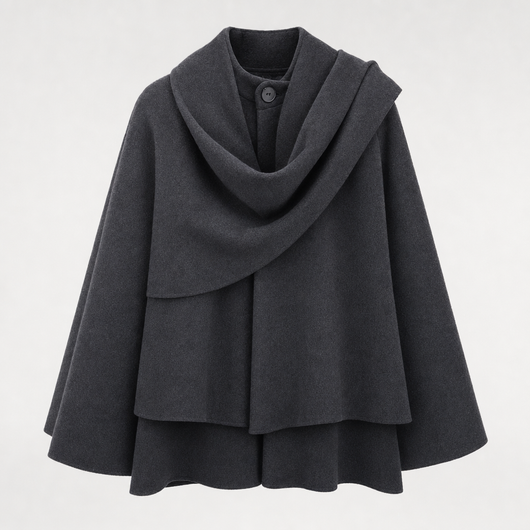 Oakworth Shawl Collar Padded Parka in charcoal, product shot