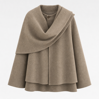 Oakworth Shawl Collar Padded Parka in khaki, product shot