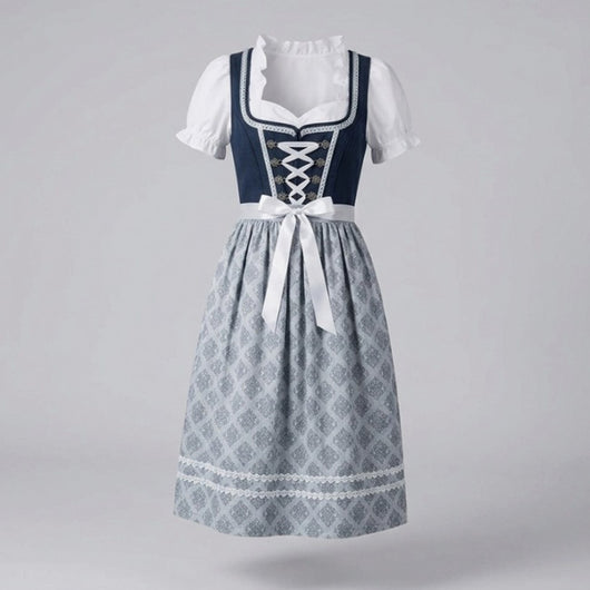 Elfriede | Oktoberfest Dirndl Kleid Damen Rüschenbluse Schürze Trachtenkleid