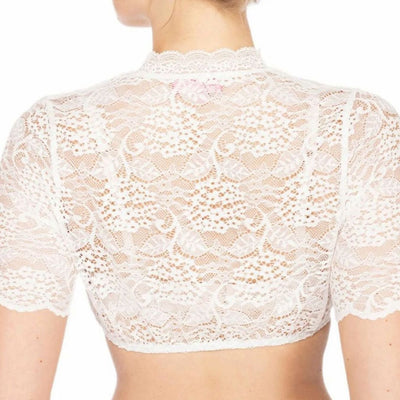 Annika | Oktoberfest Dirndlbluse Damen Elegante Spitzen-Trachtenbluse