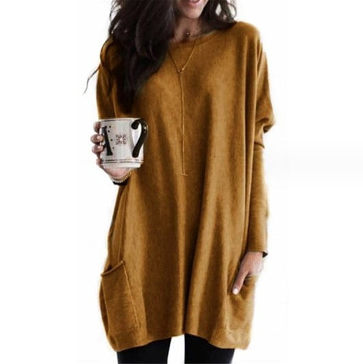 Sabina | Modischer Langer Damenpullover