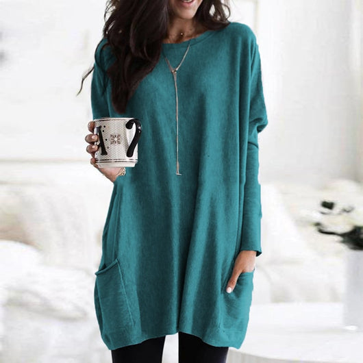 Sabina | Modischer Langer Damenpullover
