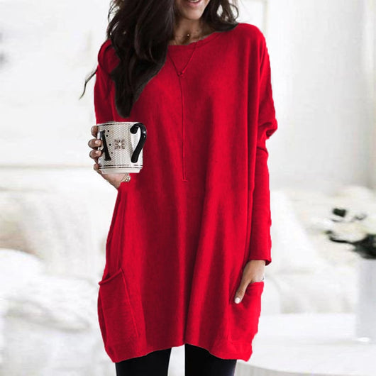 Sabina | Modischer Langer Damenpullover