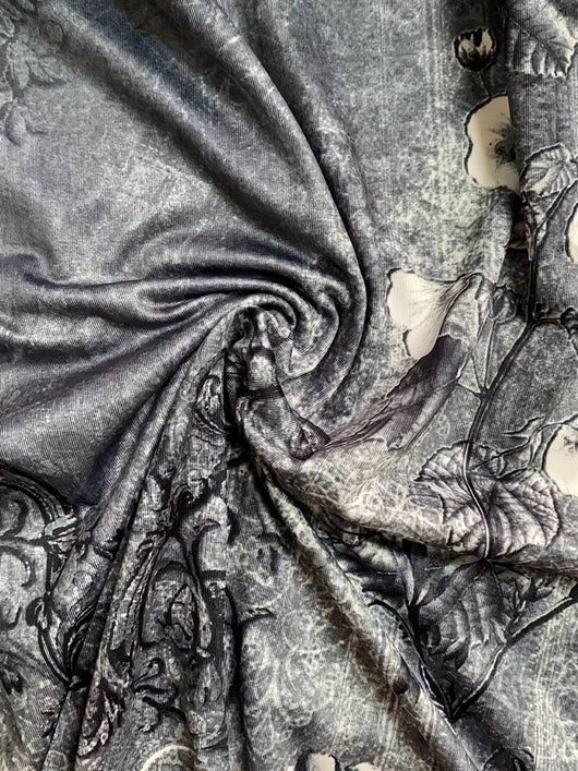 Nora | Ärmelloses V-Ausschnitt Kleid mit buntem Kunstdruck Minikleid