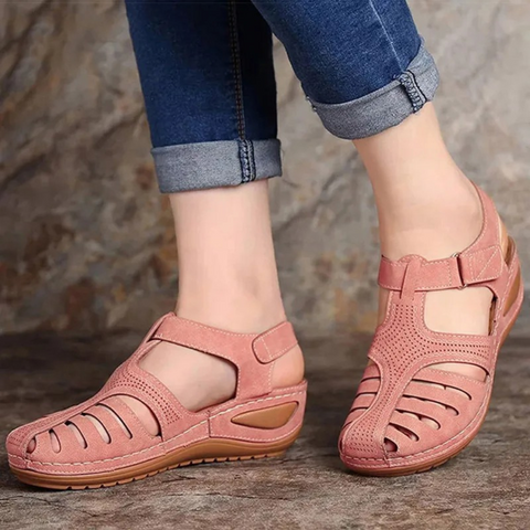 Karin | Damen Frühlings Cutout Walking Sandalen