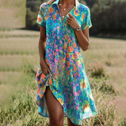 Anke | Damen Boho Chic Sommerkleid