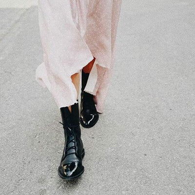 Greta | Stiefel Damen Schnürstiefel Echtleder Wasserdicht Winterstiefel