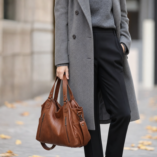 Woman carrying the Tarrington Weekender