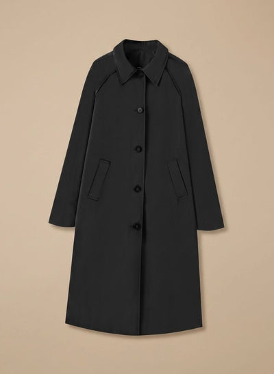 Johanna | Trenchcoat Damen Langer Eleganter Mantel mit Seitentaschen