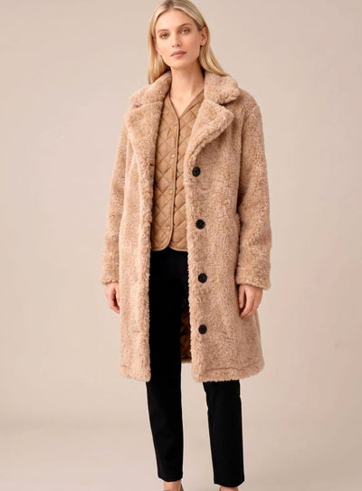 Clara | Trenchcoat Damen Oversized Langer Plüsch Mantel