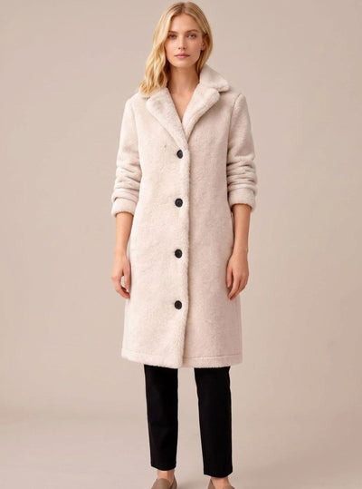 Clara | Trenchcoat Damen Oversized Langer Plüsch Mantel