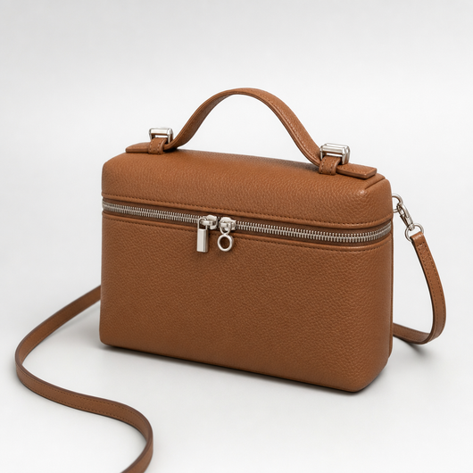 Winslade Box Bag in tan