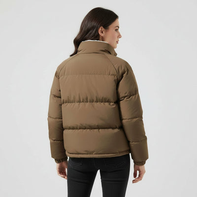 Charlotte | Winterjacke Damen Fleecegefütterte Kapuzen-Pufferjacke