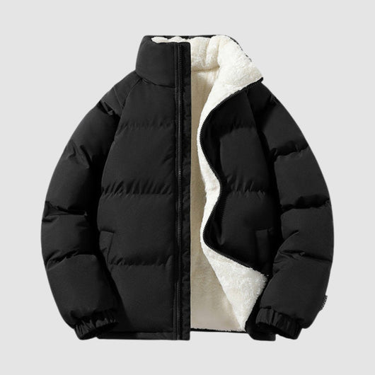 Charlotte | Winterjacke Damen Fleecegefütterte Kapuzen-Pufferjacke