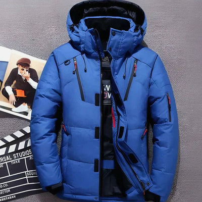 Greta | Winterjacke Damen Gefütterte Kapuzenjacke mit Reißverschlusstaschen