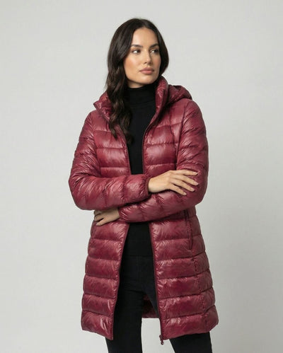 Johanna | Winterjacke Damen Ultraleichte Slim-Fit Daunenjacke mit Kapuze